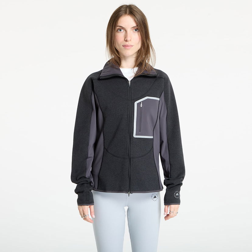 Jakna adidas Performance Stella McCartney CLIMAWARM Running Midlayer Full-Zip Jacket Crna | JW2020