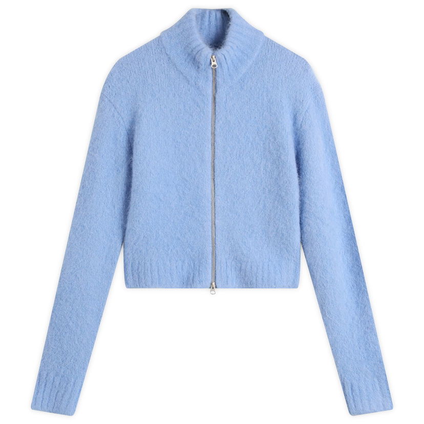 Džemper Samsoe Samsoe Sajeanne Cropped Zip Cardigan Plava | F24400072-164020TCX