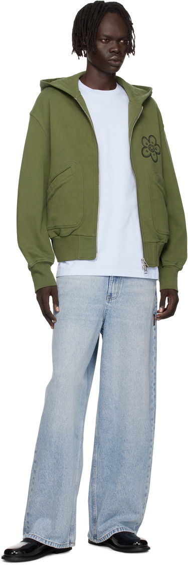 Dukserice KENZO Kenzo Paris Futura 2000 Edition Boxy Full-Zip Hoodie Zelena | FF65HO5514MT, 3