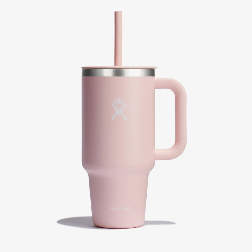 Boca za piće Hydro Flask 946ml Travel Tumbler with Handle and Straw Trillium Universal Ružičasta | TT32PSC678