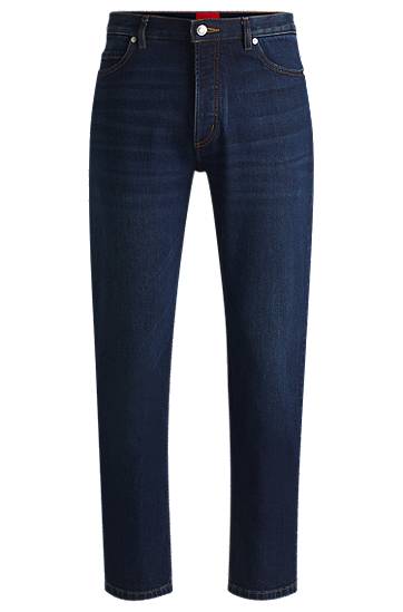 Jeans BOSS Tapered-Fit Stretch Denim Jeans Plava | 50530612