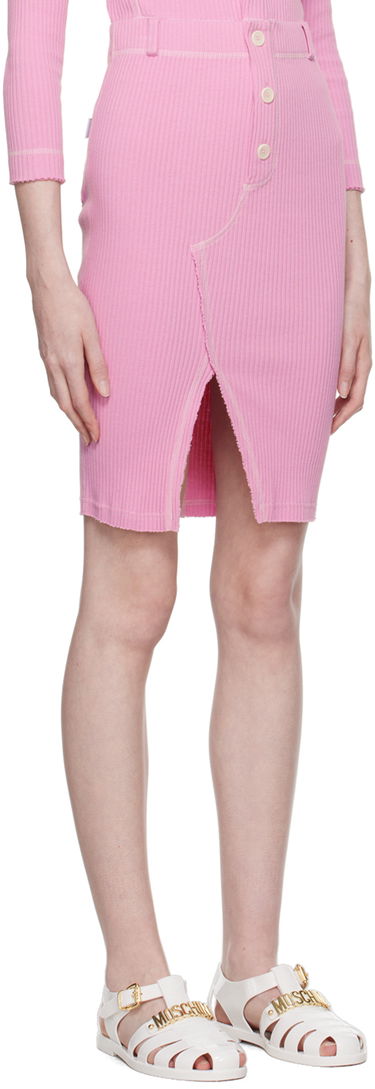 Suknja Moschino Moschino Jeans Vented Midi Skirt Ružičasta | 0112 8266, 1