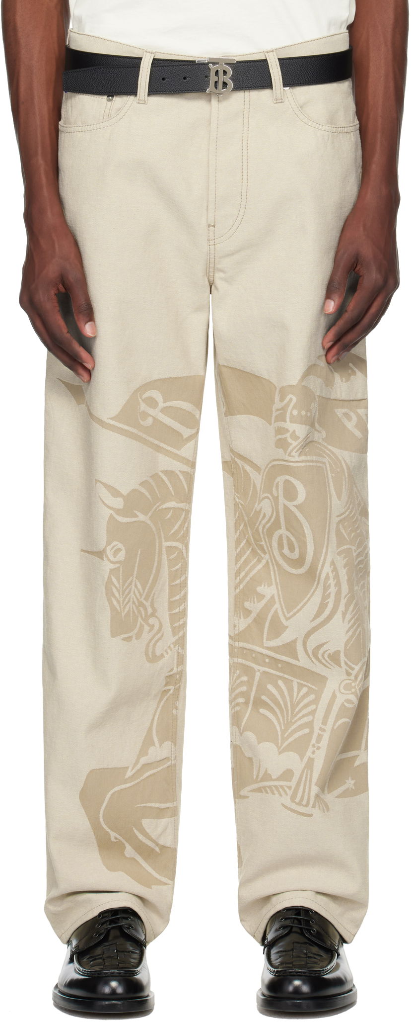 Jeans Burberry Burberry Regular Fit EKD Jeans Bež | 8105549