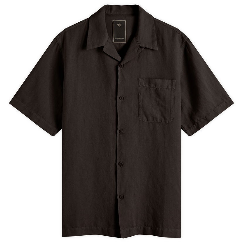 Košulja Maharishi Maharishi Hemp Vacation Shirt, Size Large Crna | 5211-BLK