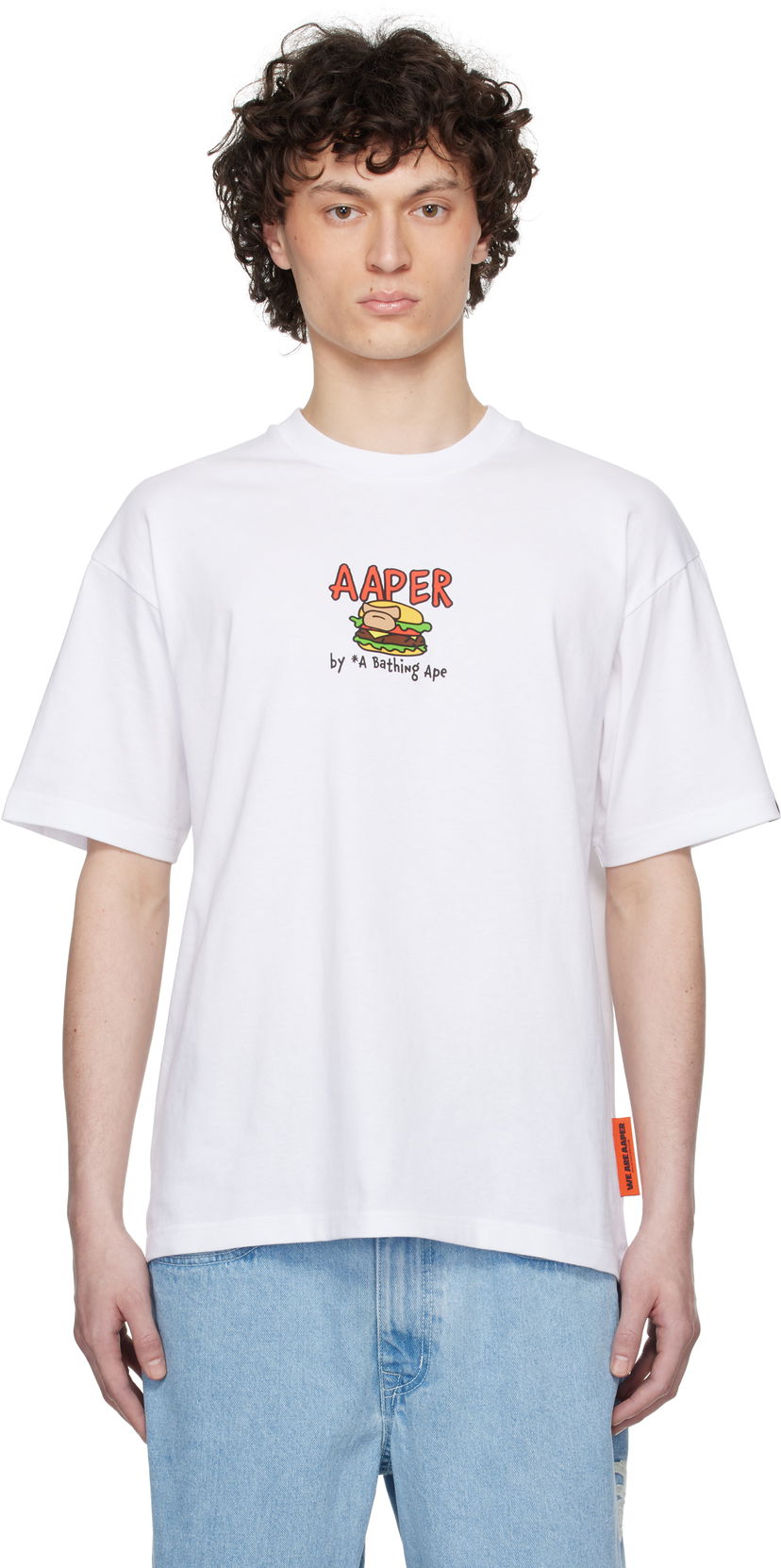 Majica kratkih rukava AAPE by A Bathing Ape AAPE by A Bathing Ape 'AAPER' Graphic Short Sleeve T-Shirt Bijela | AAPTEM1612XXNWHX