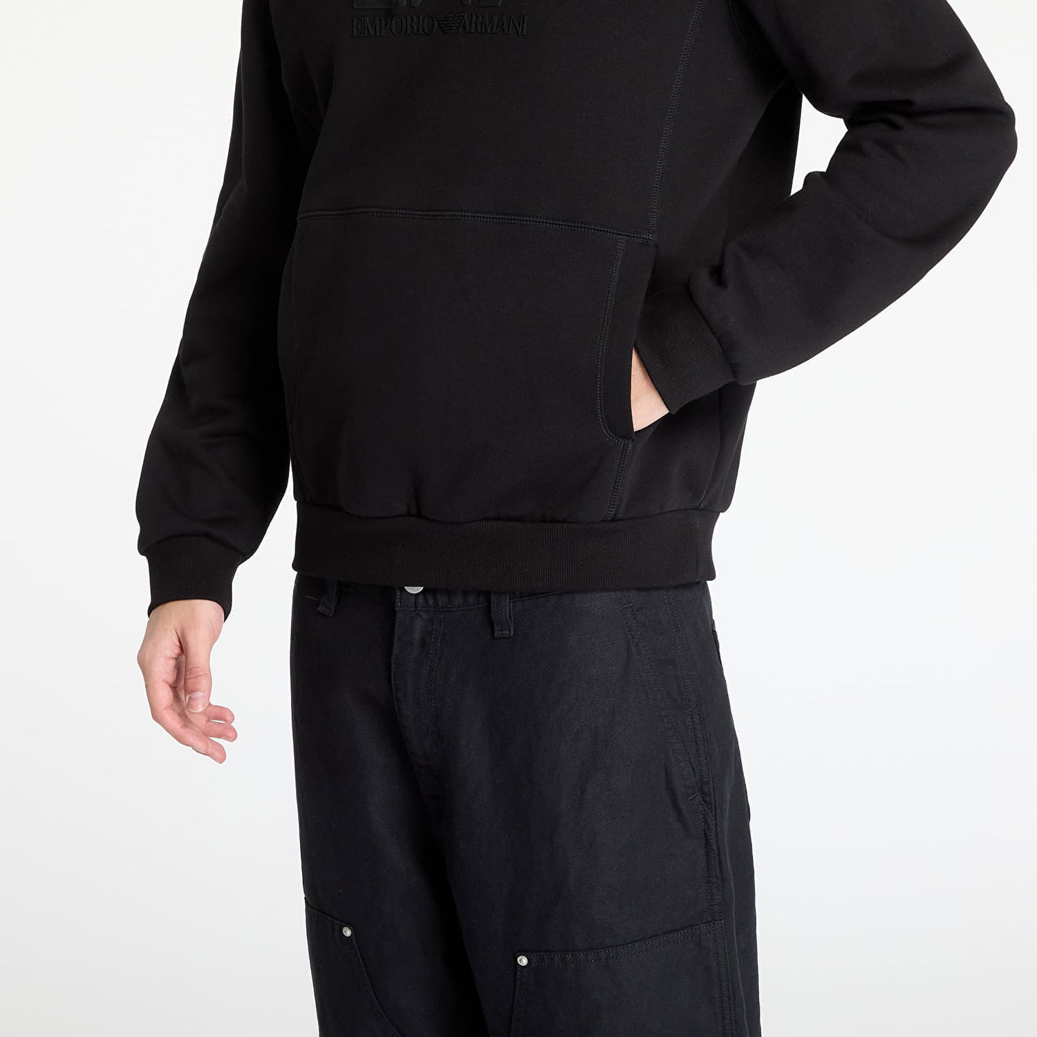 Dukserice Emporio Armani EA7 Emporio Armani Train Visibility Hoodie Crna | 7M000240AF10377, 1