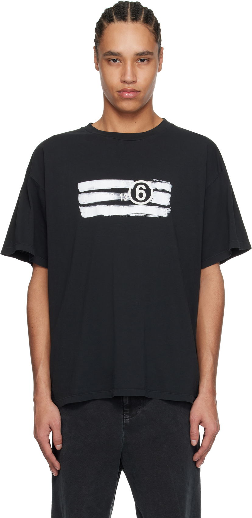 Majica kratkih rukava Maison Margiela MM6 Maison Margiela Numeric T-Shirt Crna | SH2GC0023 M20115