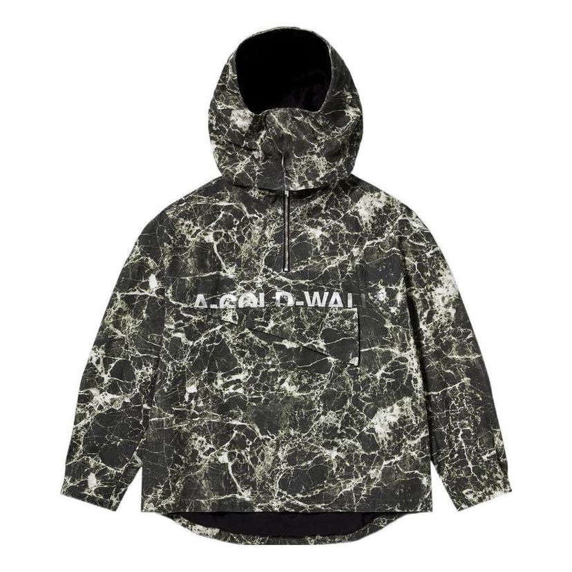Vjetrovka A-COLD-WALL* Marble Print Kagool Jacket Crna | ACWMO133