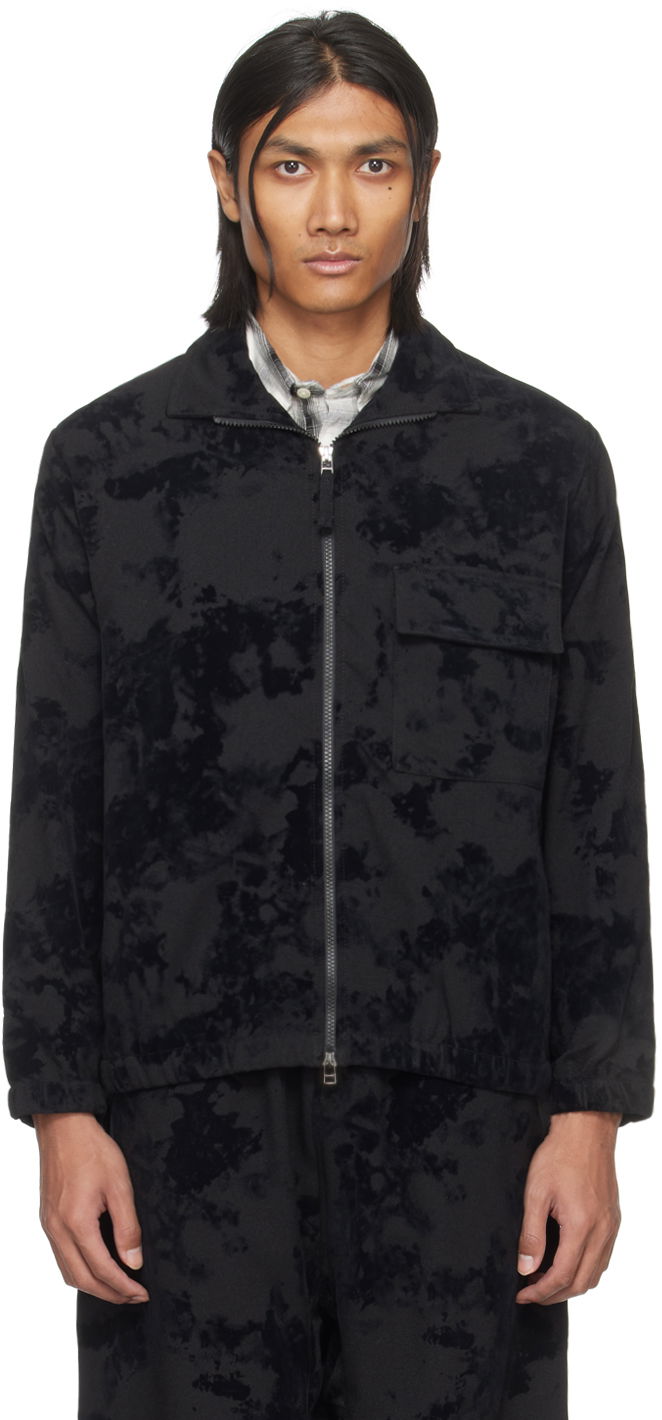 Vjetrovka Universal Works Universal Works K Track Jacket Crna | P2910
