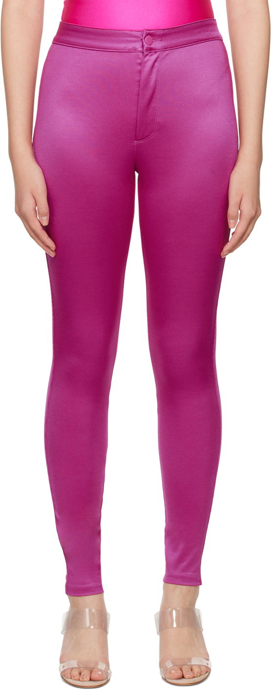 Tajice SKIMS Disco Trousers Ružičasta | AP-PNT-2182