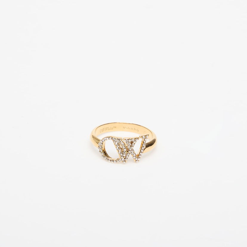Prsten Off-White Off-White OW Ring with Rhinestones Žuta | OWOC11AC99MET0017672