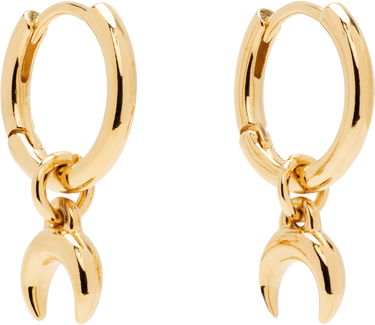 Naušnice Marine Serre Moon Mini Hoop Crescent Earrings Metalik | UJW078ARMET0003, 1