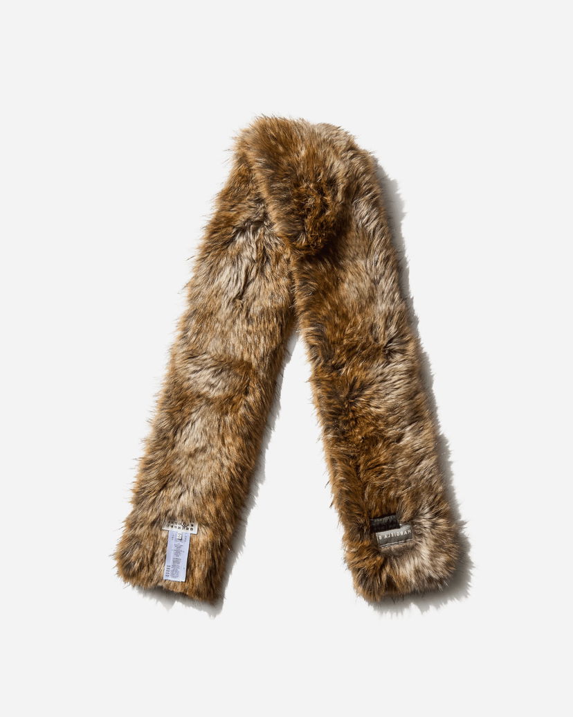Šal Maison Margiela Faux Fur Scarf Smeđa | SH0TE0001 001F