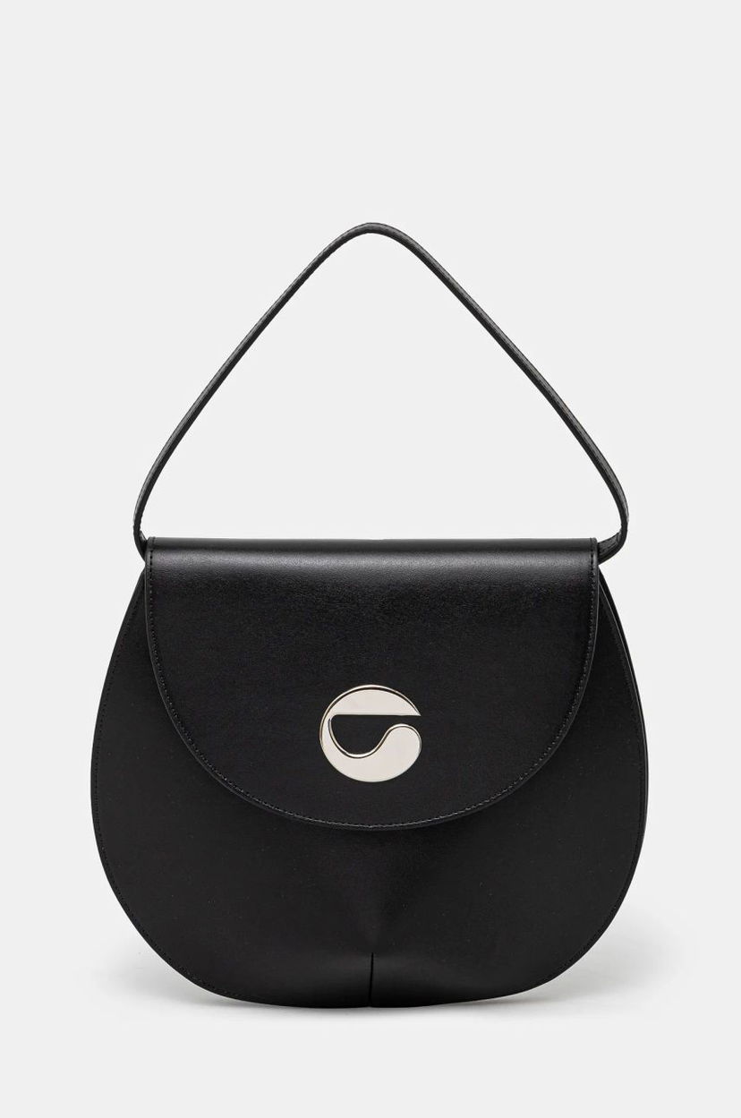 Ručna torbica Coperni Coperni U.F.O. Leather Handbag Crna | COPBA34405