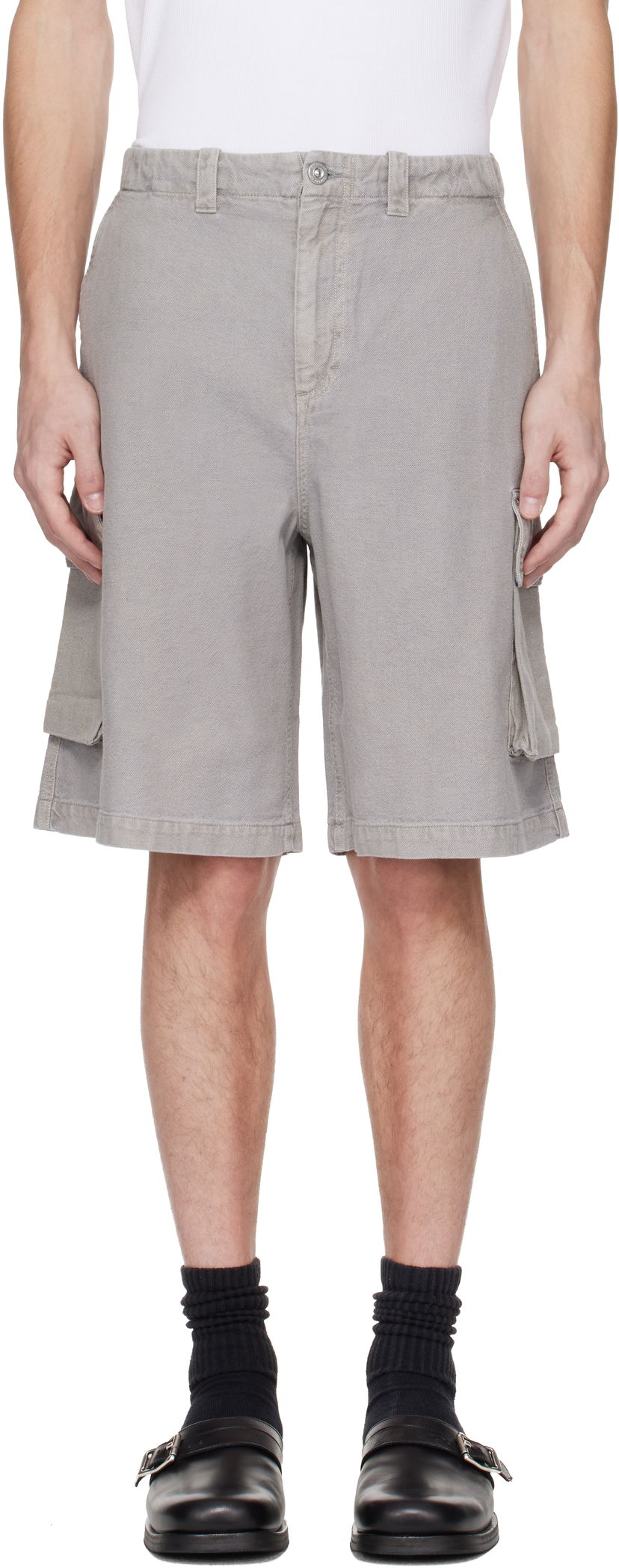 Kratke hlače OUR LEGACY Our Legacy Mount Cargo Shorts Siva | M2254MSS