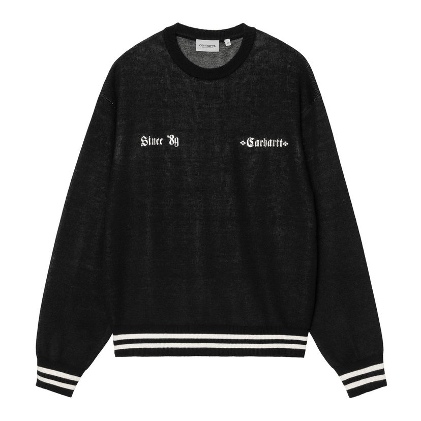 Džemper Carhartt WIP Greatest Hits Black Sweater Crna | I034389_9