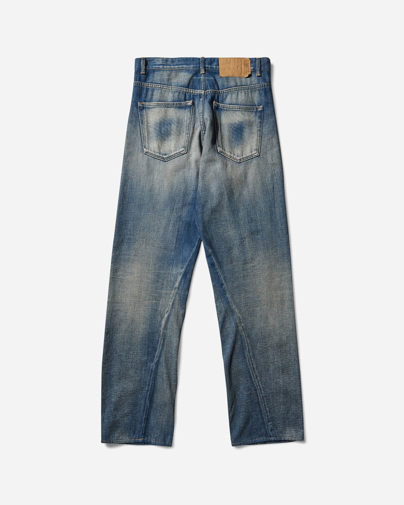 Jeans Maison Margiela Wide-Leg Washed Denim Jeans Plava | SH0LA0024 962
