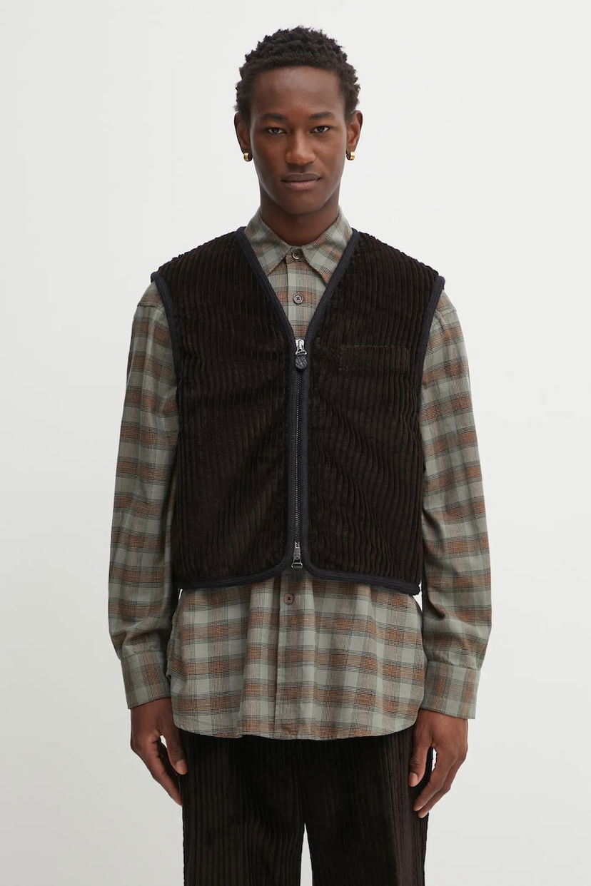 Prsluk OUR LEGACY Our Legacy Corduroy Vest Crna | M4251TP
