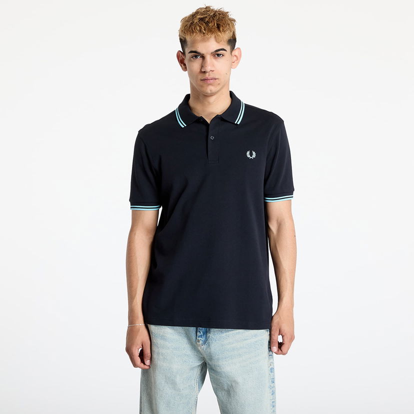 Polo majica Fred Perry Fred Perry Twin Tipped Shirt Crna | M3600 Y60