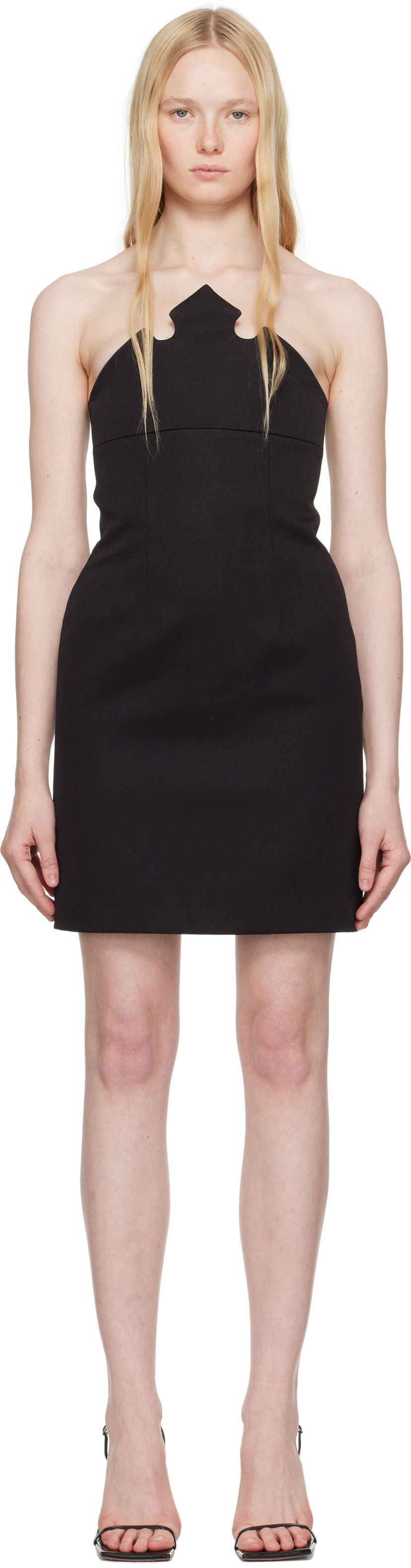 Haljina Coperni Coperni Crown Minidress Crna | DR184F3004