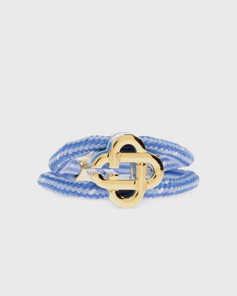 Narukvica Casablanca Cord Bracelet with Clover Clasp Plava | APF25-JW-294-03