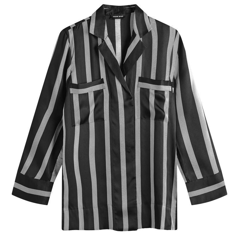 Košulja Anine Bing Lynette Print Shirt, Size Medium Crna | A-07-10345-PRT31