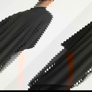 Majica kratkih rukava Balenciaga Nano BB Logo Dry Jersey Medium Fit T-Shirt, Size Large Crna | 764235-TSVO2-1083, 3