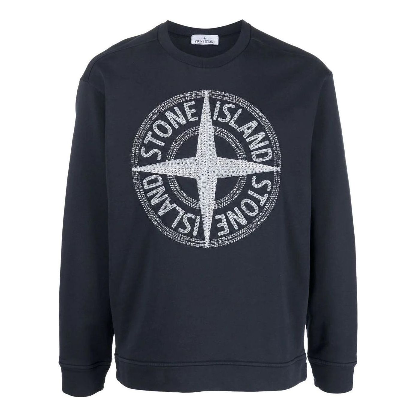 Džemper Stone Island Embroidered Logo Sweatshirt Plava | 781565484-V0020, 0