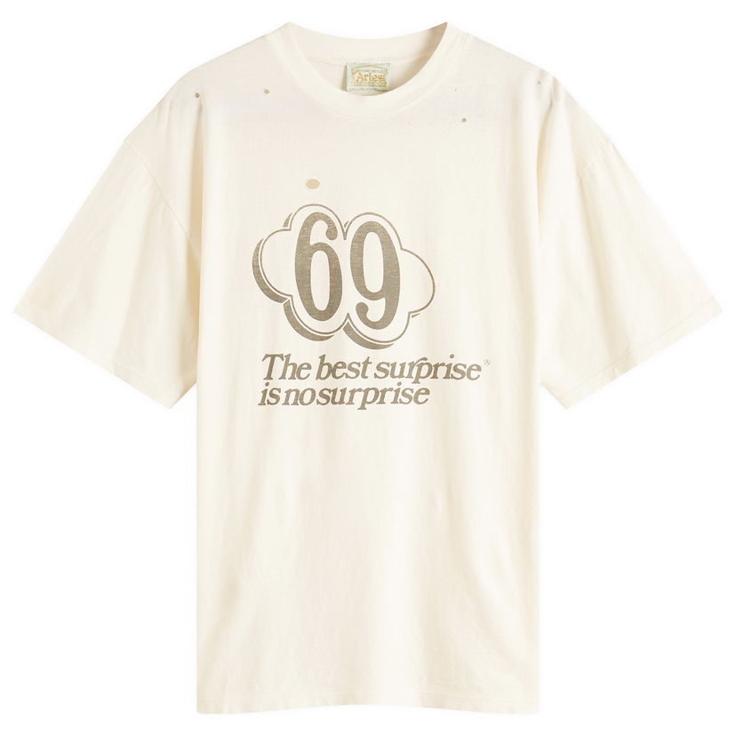 Majica kratkih rukava Aries Aries Destroyed 69 Graphic T-Shirt, Size Large Bijela | AR60069-ECR