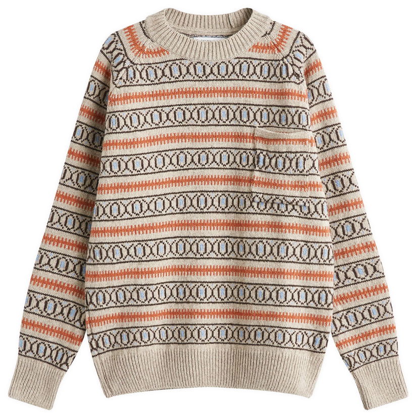 Džemper Universal Works Universal Works Loose Pocket Knit Jumper Bež | P31215-OAT