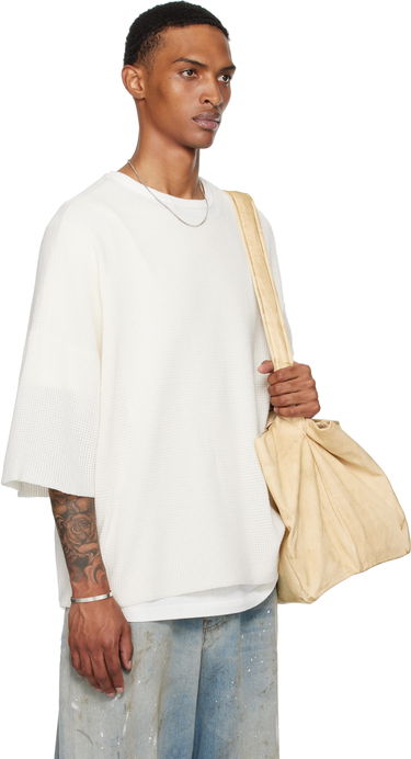 Majica kratkih rukava Fear of God Fear of God ESSENTIALS Waffle Short Sleeve T-Shirt Bijela | 192SP256154F, 1