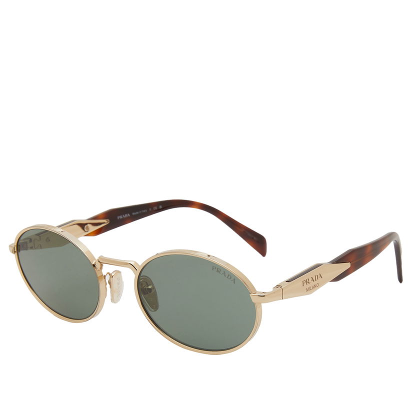 Sunčane naočale Prada Round Sunglasses with Dark Green Lenses Smeđa | 0PR-65ZS-ZVN70L55
