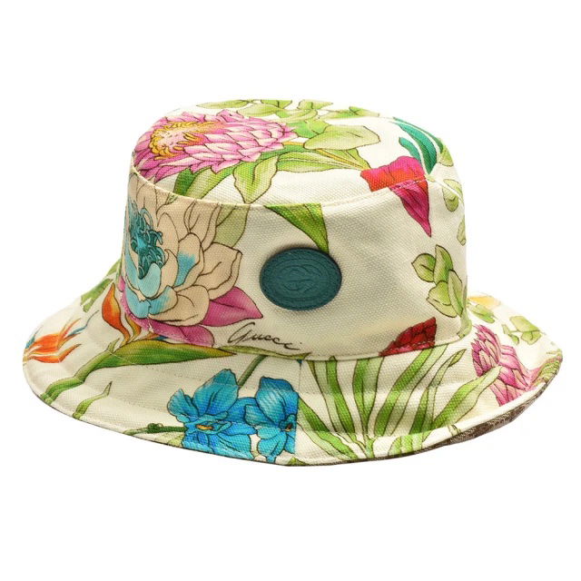 Šešir Gucci GG Supreme Reversible Bucket Hat Floral Multi / Beige Višebojno | 697361 3HAKP 9066