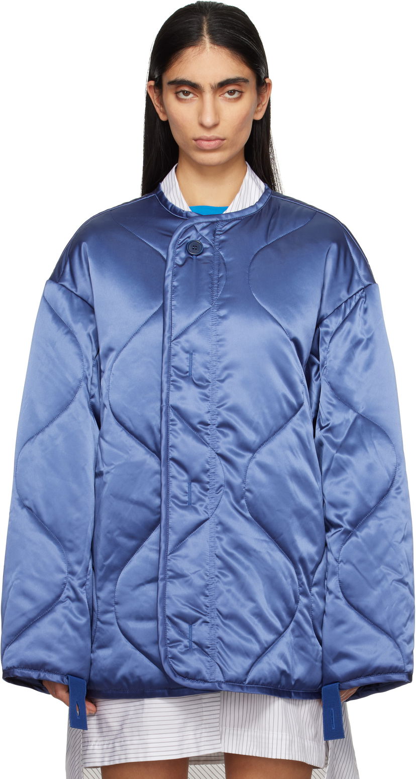 Pernata jakna JW Anderson JW Anderson Oversized Quilted Jacket Plava | JK0374-PG1680
