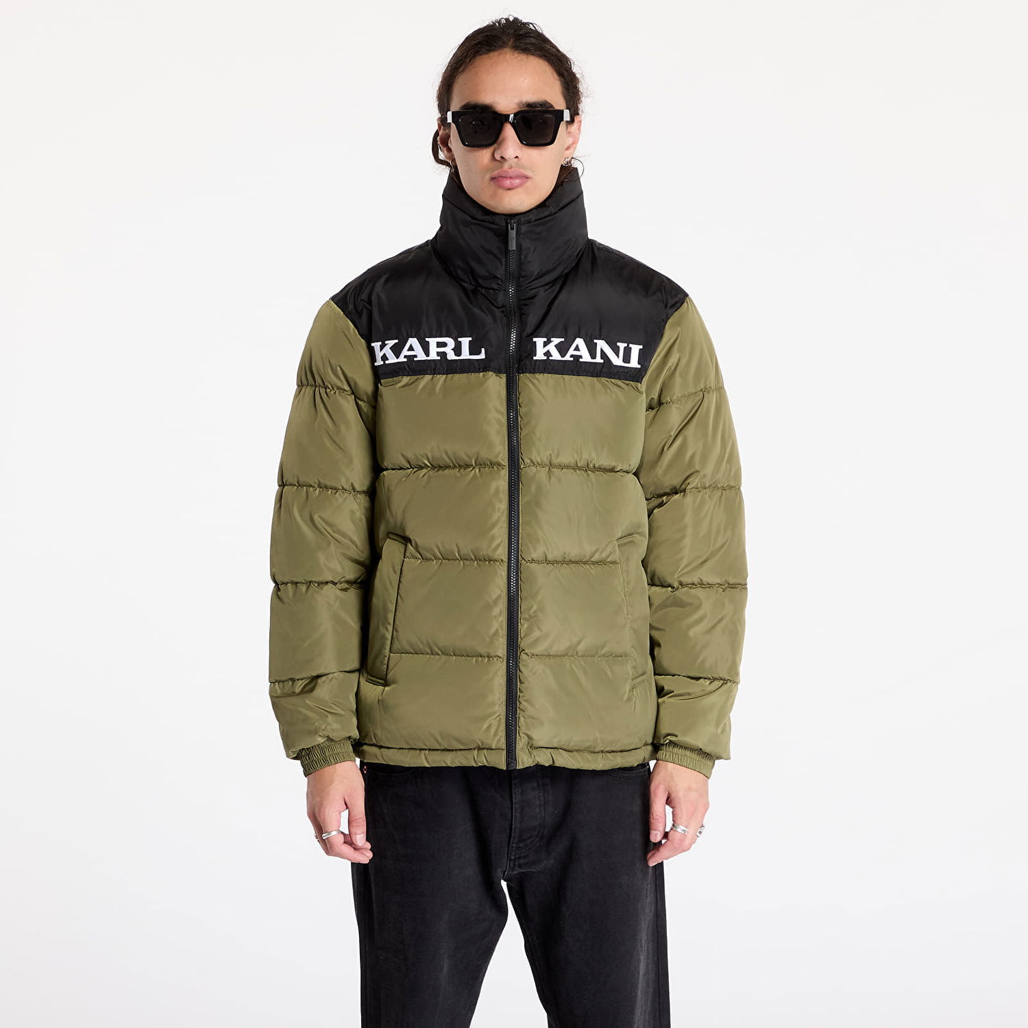 Pernata jakna Karl Kani Jacket Retro Essential Puffer Jacket Olive L Zelena | 60760012, 0
