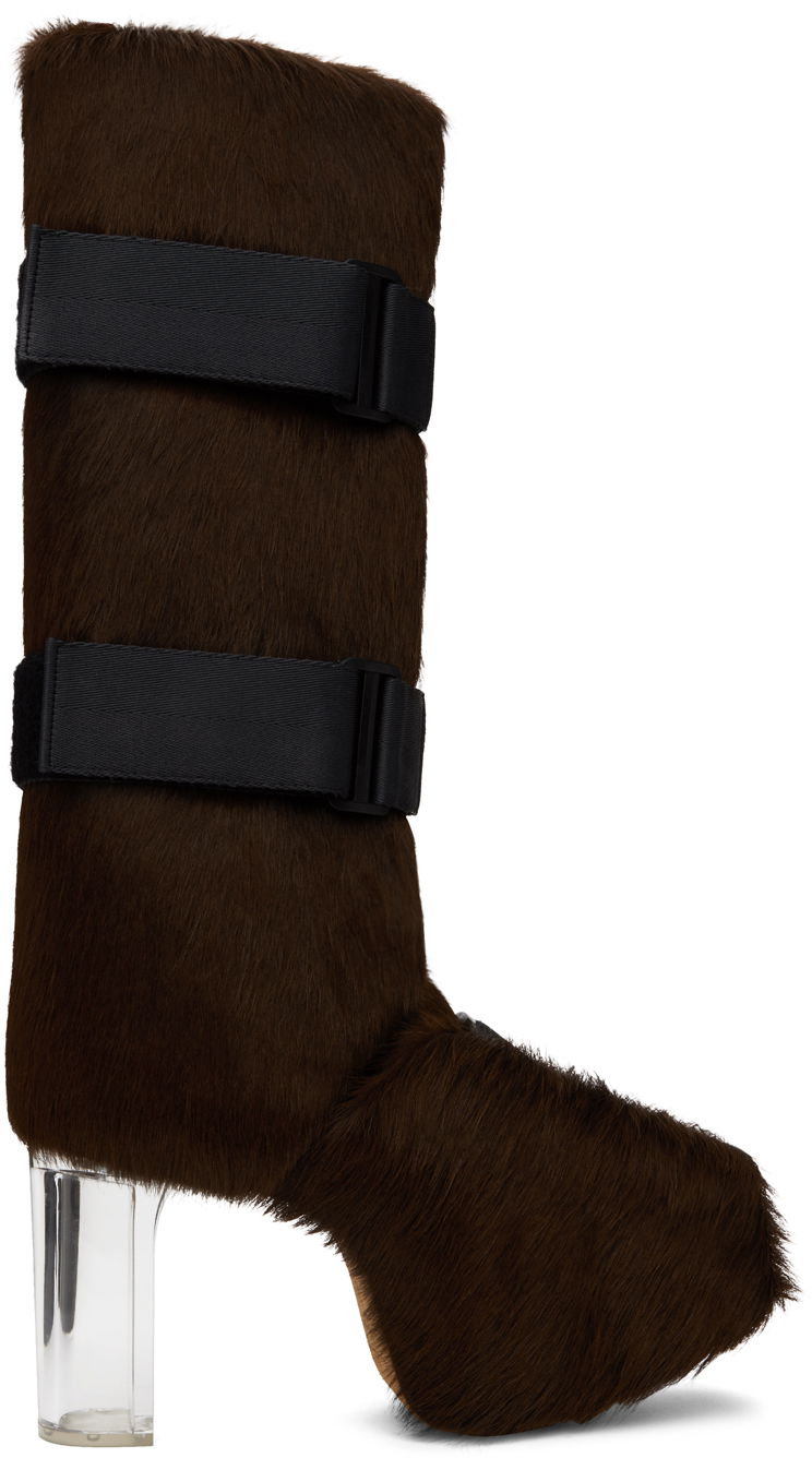 Kaputi Rick Owens Rick Owens Splint Platform Boots Smeđa | RR02C7826 LHLGR0
