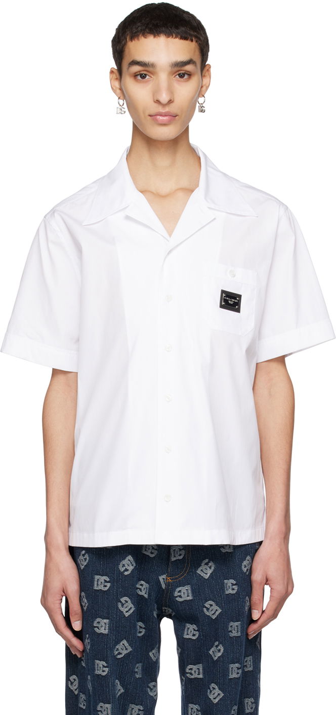 Košulja Dolce & Gabbana White Patch Pocket Shirt Bijela | G5JH9TGF855