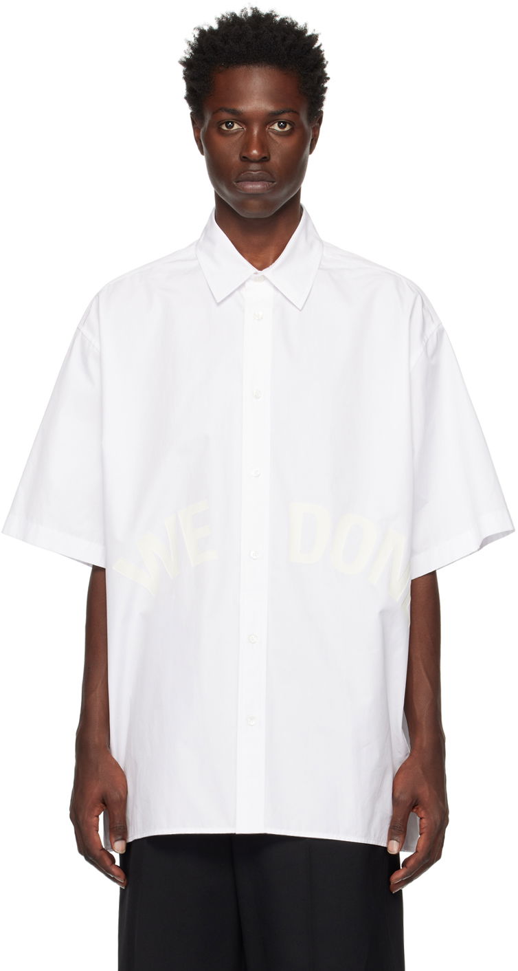 Košulja We11done We11done Printed Shirt Bijela | WD-SH3-22-214-U-WH