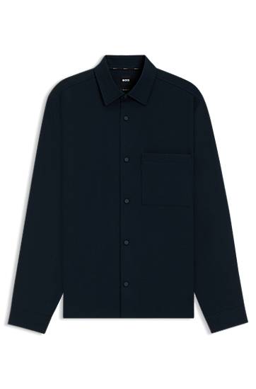 Košulja BOSS Relaxed Fit Performance Stretch Twill Shirt Tamnoplava | 50545325