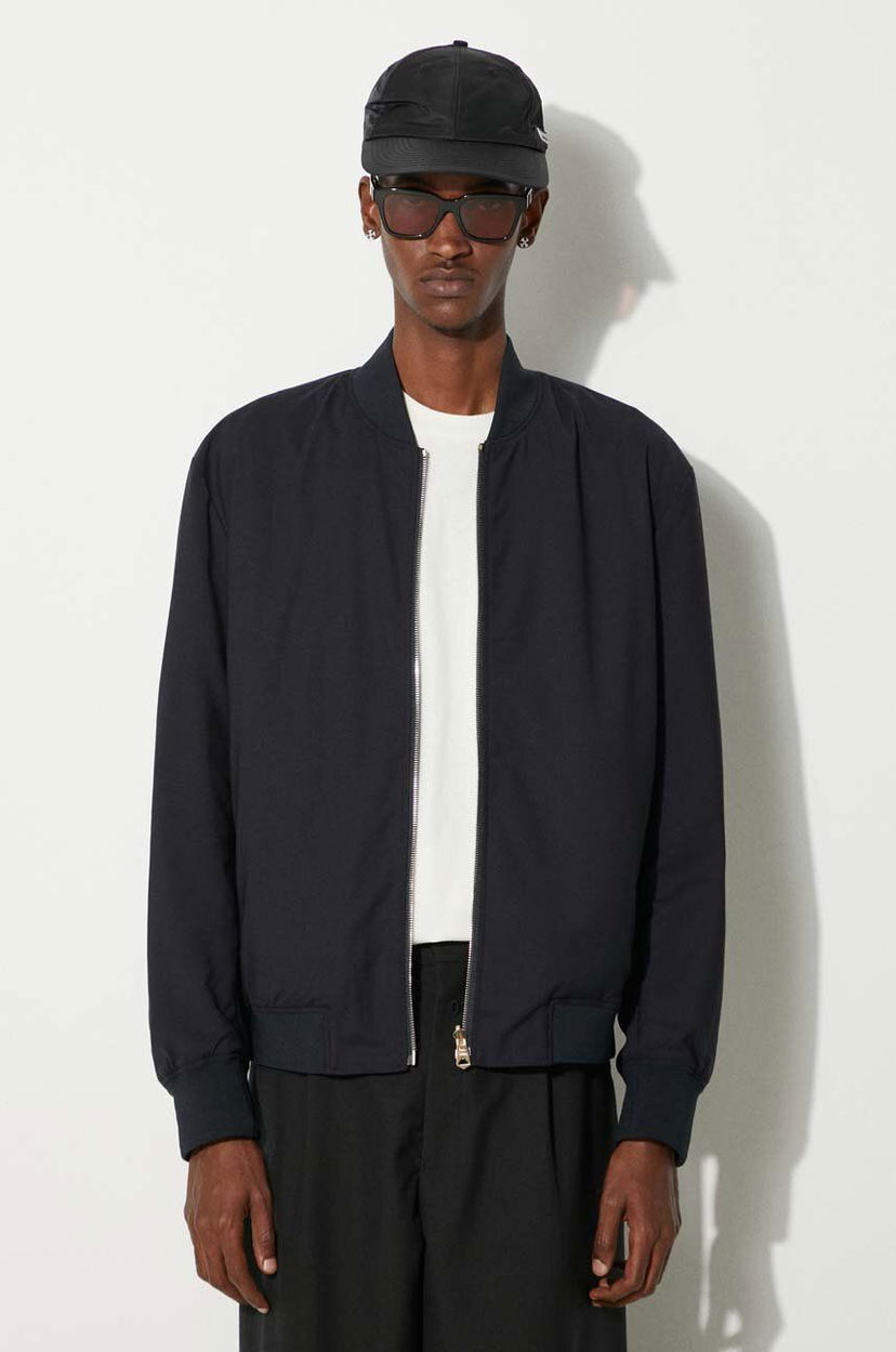 Bomber jakna Paul Smith Paul Smith Wool Bomber Jacket Crna | M1R.052Z.N02212