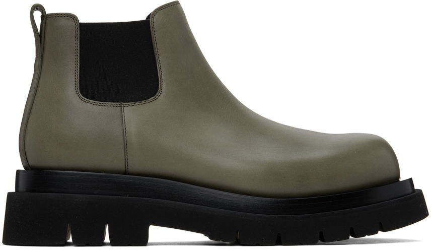 Tenisice i cipele Bottega Veneta Lug Chelsea Boots "Gray" Siva | 634403 VBS50, 0