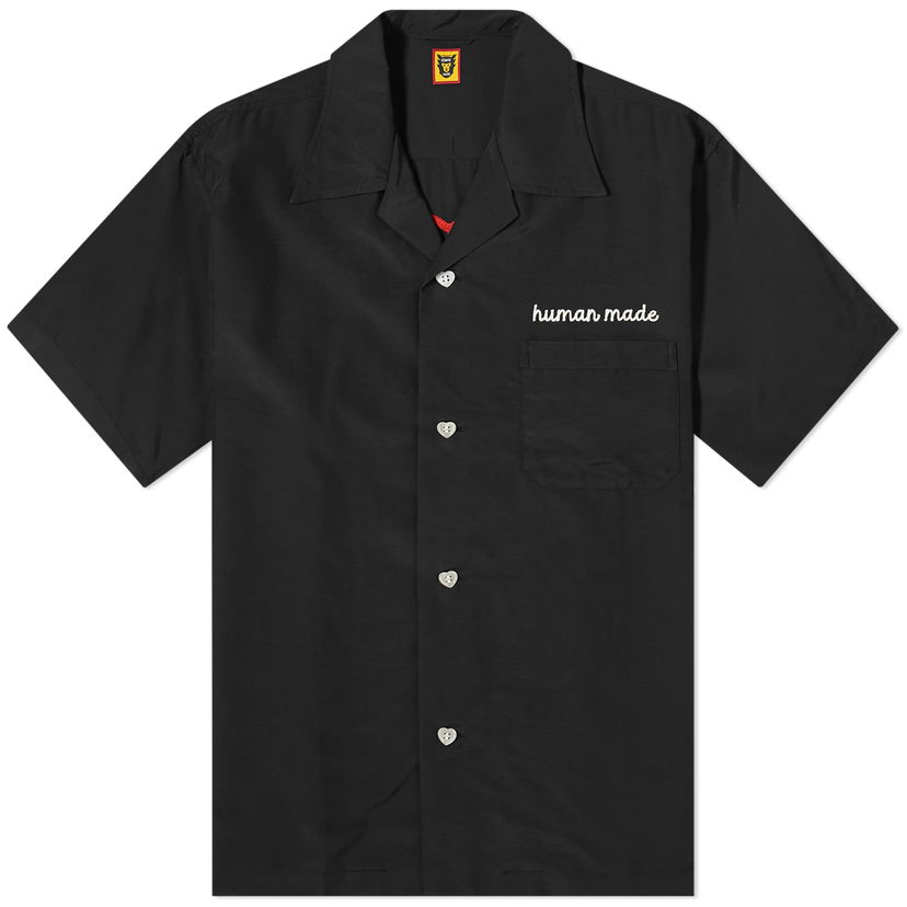 Košulja Human Made Vacation Shirt With Short Sleeves And Chest Pocket Crna | HM27SH023-B