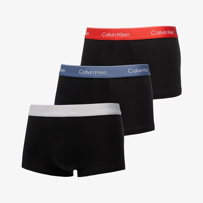 Bokserice CALVIN KLEIN Calvin Klein Low Rise Trunk 3-Pack Crna | LV00NB4389 VQO
