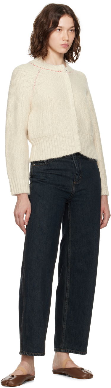 Džemper Eckhaus Latta Eckhaus Latta Fisherman's Bomber Cardigan Bijela | 8264-EL-PF25-EG -, 3