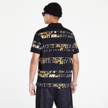 Polo majica Versace Print Stripes Logo B Polo T-Shirt Višebojno | 73GAG6R0JS136G89, 1