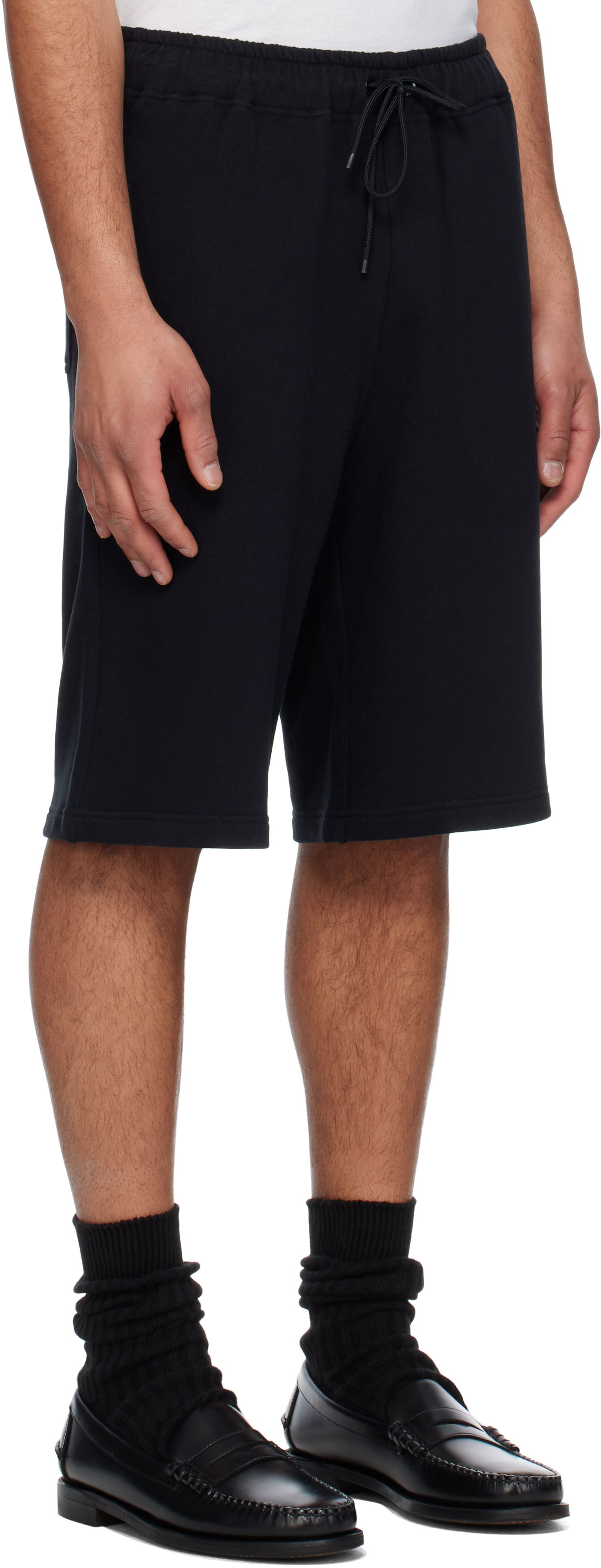 Kratke hlače Moncler Moncler Genius x FRGMT Hiroshi Fujiwara Embroidered Logo Cotton Shorts Crna | K109U8H00001M5214, 1