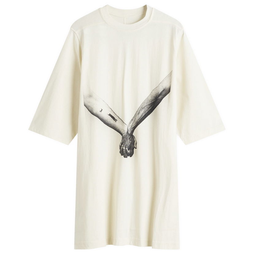 Majica kratkih rukava Rick Owens Rick Owens Jumbo Graphic T-Shirt, Size Large Bijela | RR01E5238-JNCP3-2109