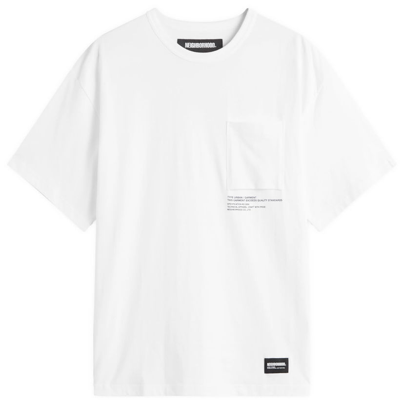 Majica kratkih rukava Neighborhood Sheltech Pocket Tee, Size Large Bijela | 251BWNH-CSM01-WHT