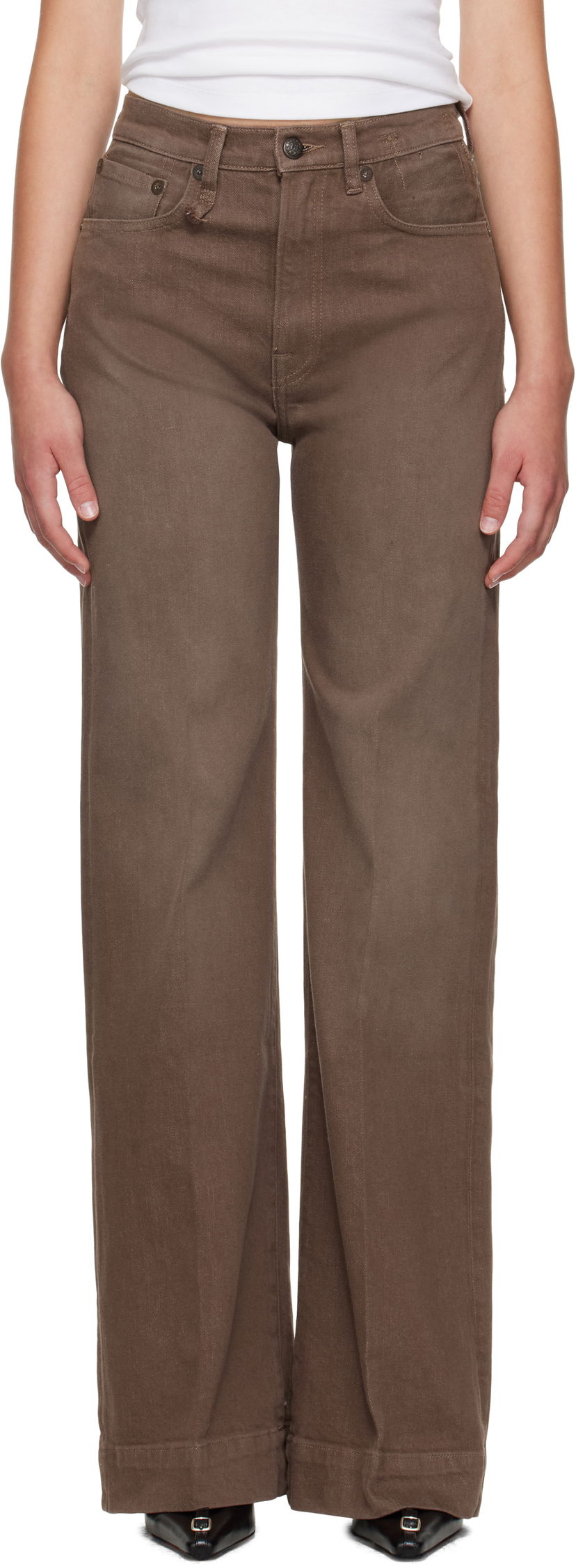 Jeans R13 R13 Flared Jeans Smeđa | R13WD188-D331A