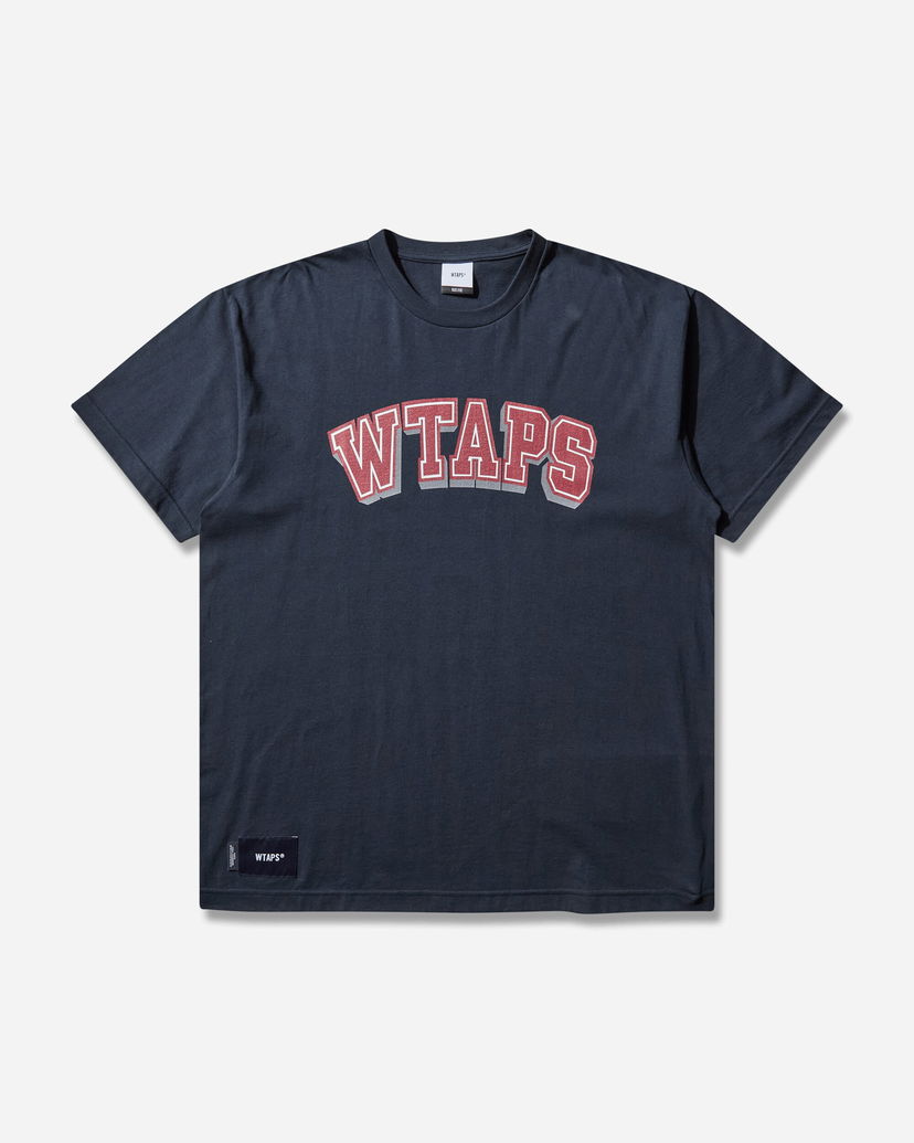 Majica kratkih rukava WTAPS HG Collegiate Print T-Shirt Tamnoplava | 251ATDT-STM07S NAVY